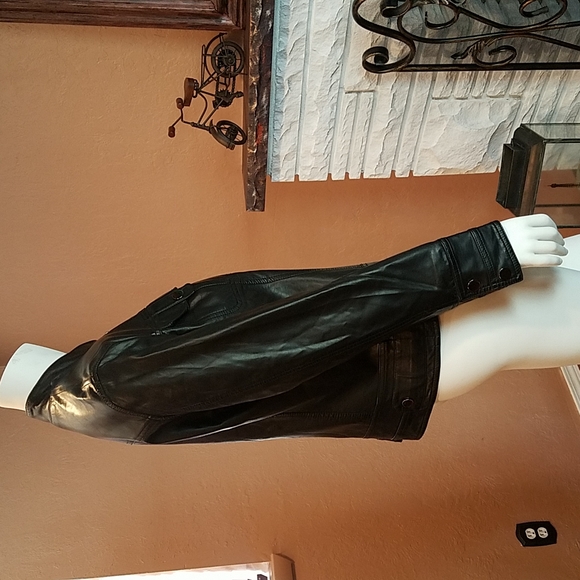 Vegan faux leather jacket - Picture 5 of 6